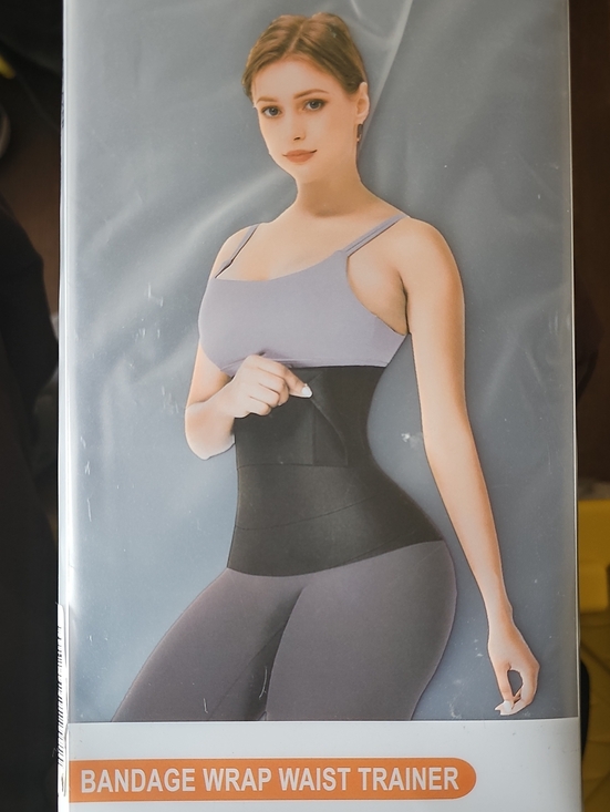 AIRLAXER Accessories - Bandage Wrap Waist Trainer Elastic Women's Black One Size 157 inches New